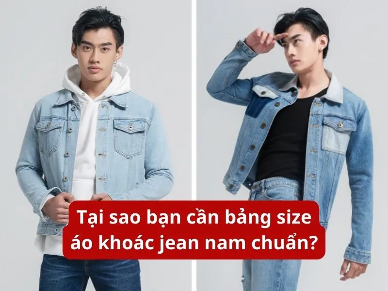 Các loại size cho áo khoác nam