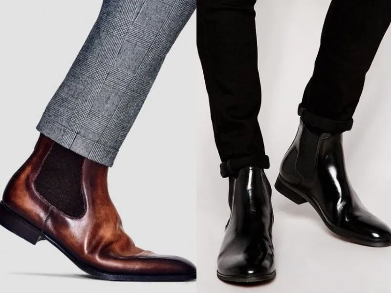 Chelsea boot nam làm từ chất liệu da sang trọng