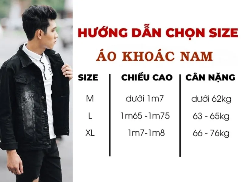 Dựa và size theo dáng người