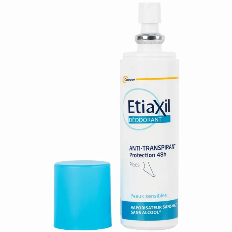 Khử mùi dạng xịt Etiaxil Déodorant Anti - Transpirant Protection 48h Pieds ngăn mùi hôi chân dành cho nam, nữ 1