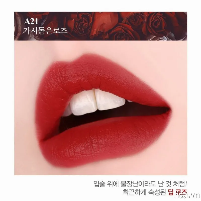 Màu đỏ nâu sang chảnh gọi tên Black Rouge A21