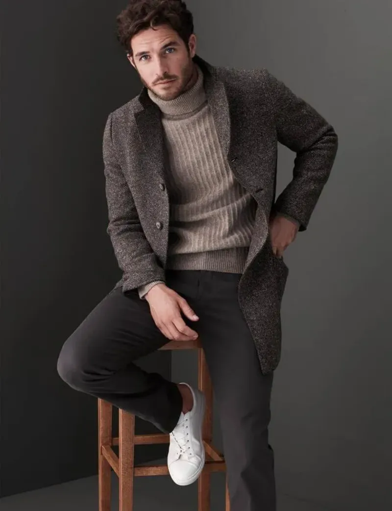 Phá cách cùng set đồ áo sweater và blazer