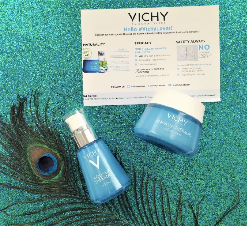 vichy aqualia thermal serum and rich cream