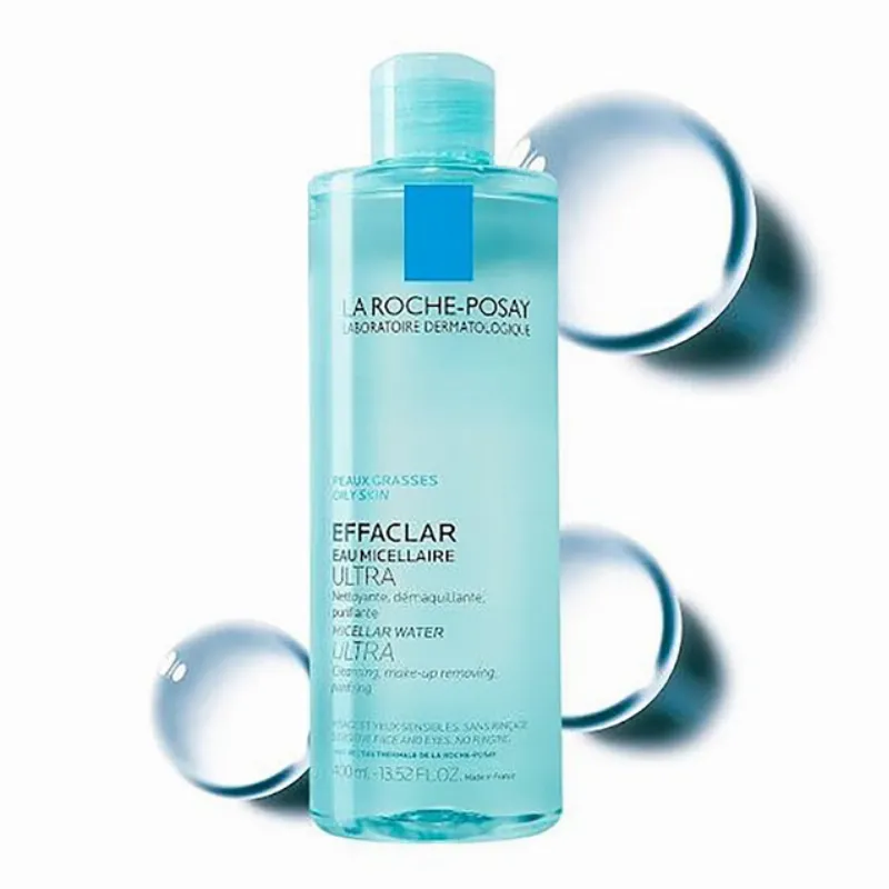 La Roche-Posay Effaclar Micellar Water Ultra Oily Skin làm sạch hiệu quả