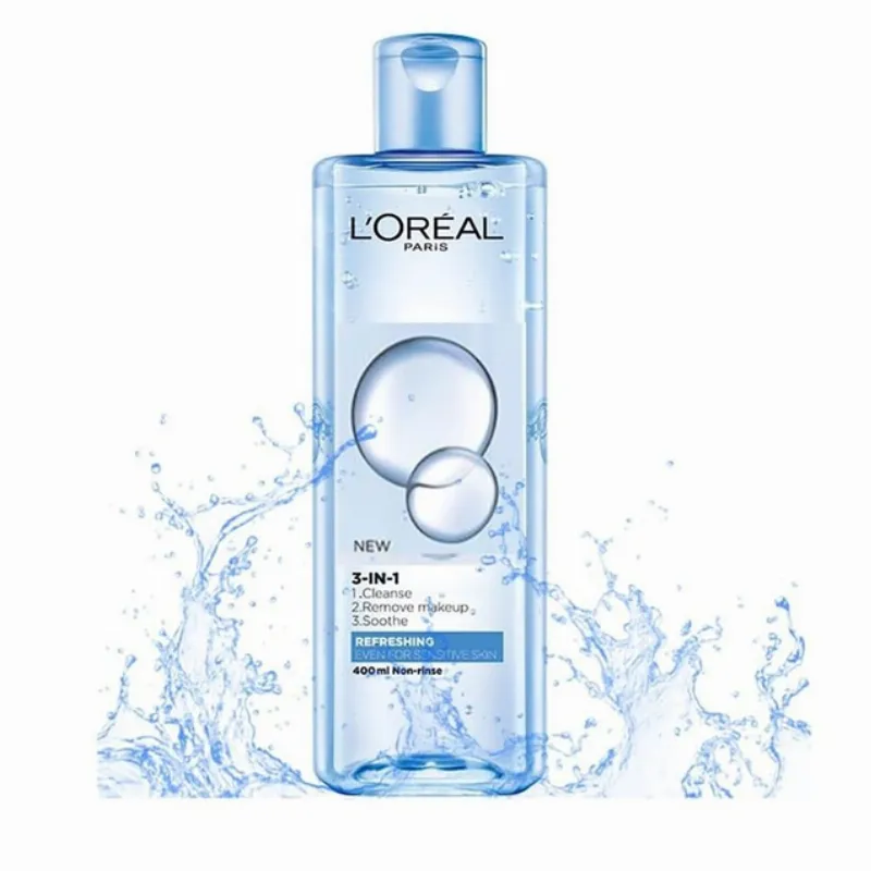 L'Oreal Micellar Water 3-in-1 Refreshing phù hợp cả với da nhạy cảm