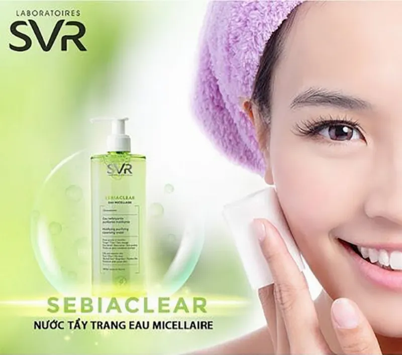 SVR Sebiaclear Eau Micellaire chuyên biệt cho da dầu mụn