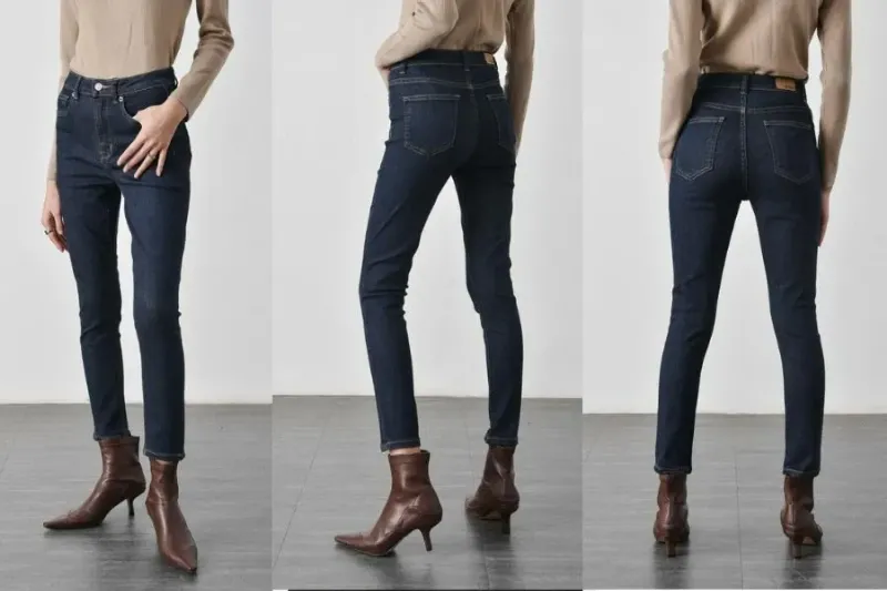 Hình ảnh minh họa quần jean nữ cotton skinny