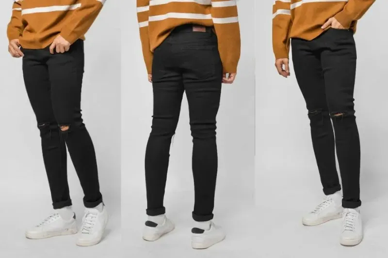 Hình ảnh minh họa quần jean skinny rách gối